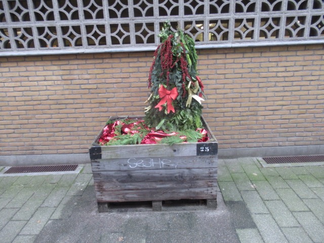 Niet echt de meest vrolijke kerstboom in A...