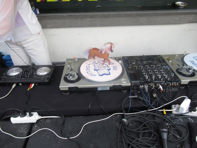 The disc jockey's horse